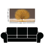 Golden Tree with Elements of gold textures Wall Painting