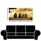 Beautiful Seascape with Boats Canvas Wall Painting