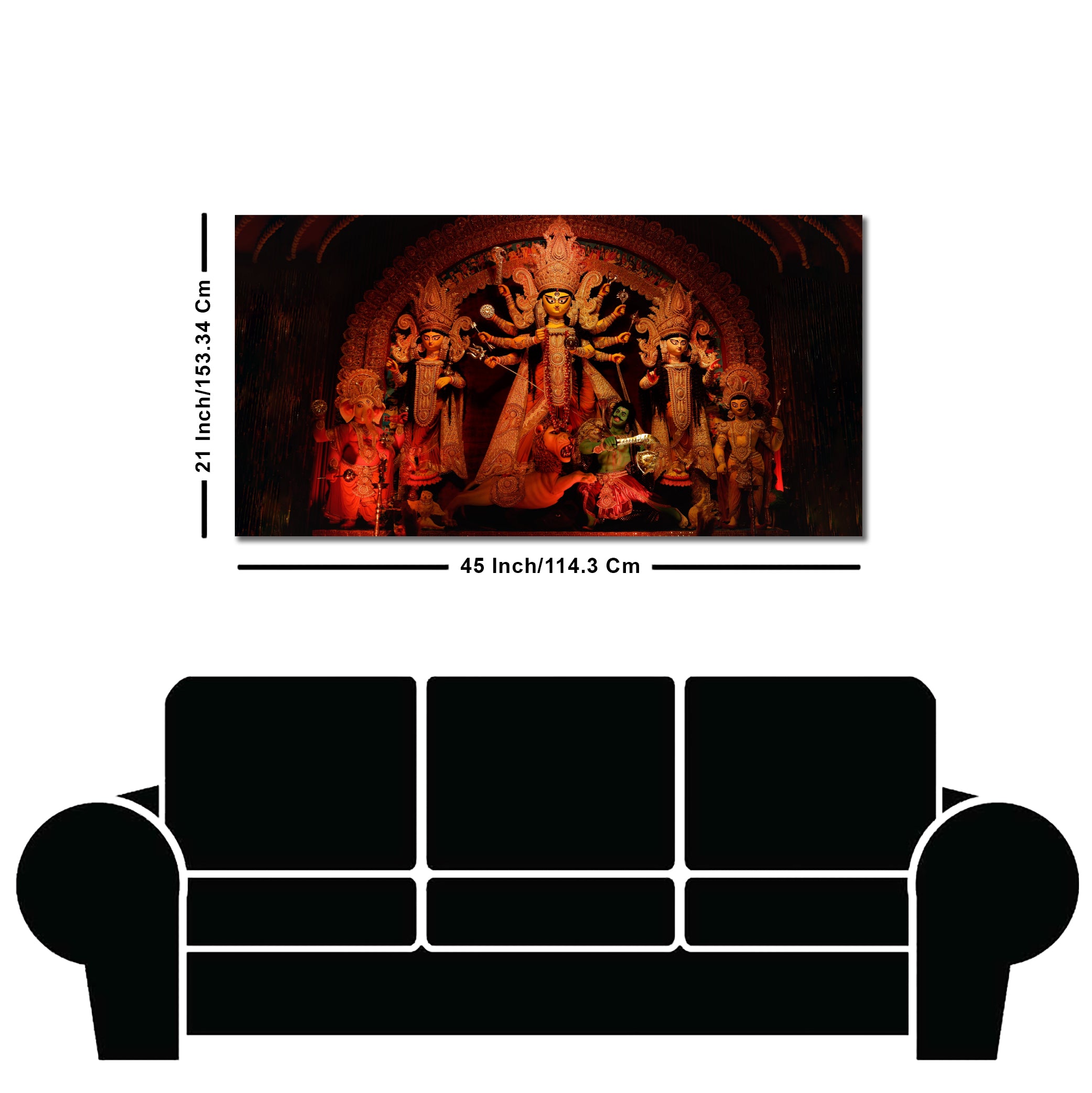 Goddess Maa Durga Premium Canvas Wall Painting