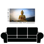 Lord Golden Buddha Meditating Canvas Wall Painting