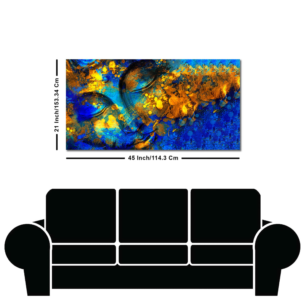 Magical Golden Buddha Canvas Wall Painting