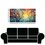 Beautiful Abstract Art of Colorful Flowers Canvas Wall Painting