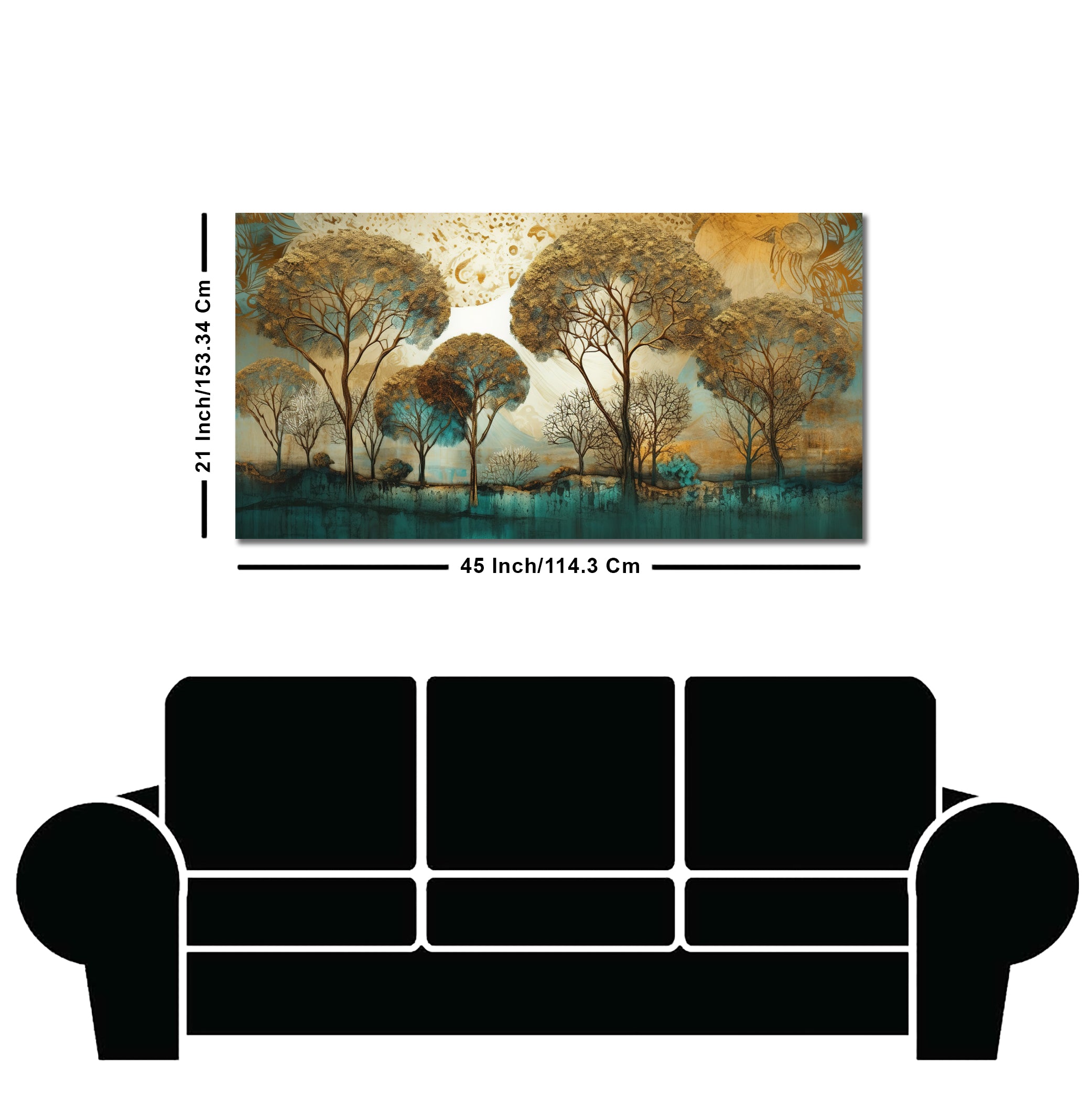 Abstract Forest Tree Artistic Art Canvas Wall Painting