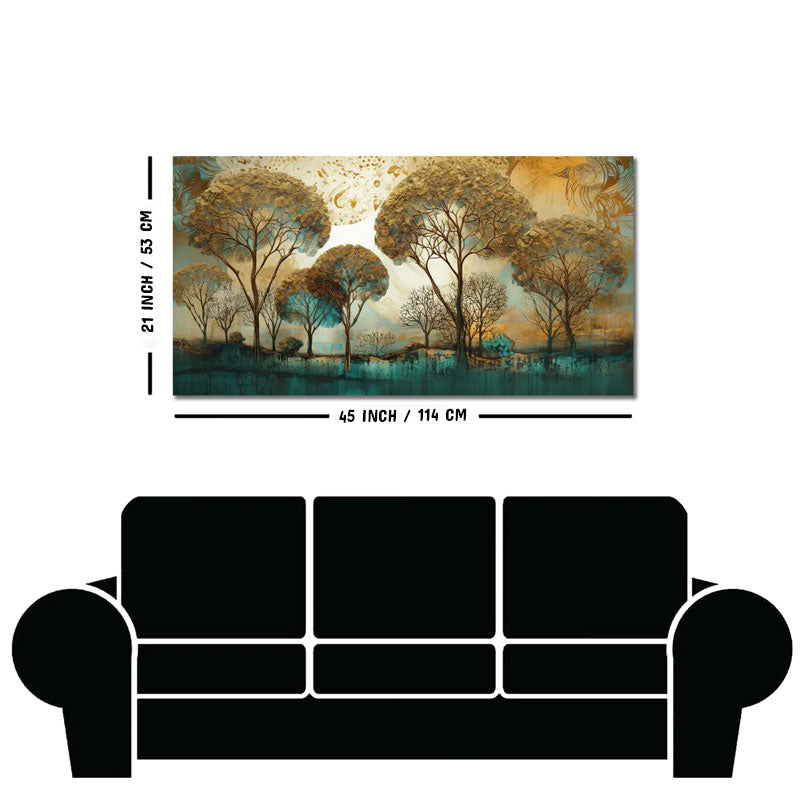 Abstract Forest Tree Artistic Art Canvas Wall Painting