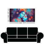Divine Aura Radha Krishna Canvas Wall Painting