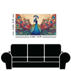 Beautiful Peacock in Traditional Style Canvas Wall Painiting