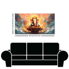 Lord Vighnaharta Ganpati Canvas Wall Painting