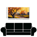 Landscape Canvas Wall Painting of Autumn Beautiful Tree