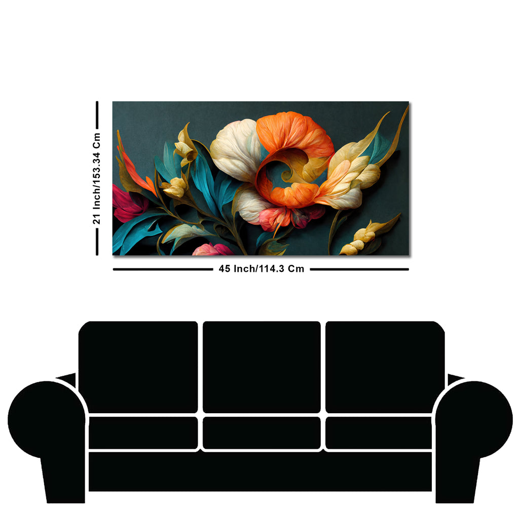 Elegant Floral Flower Artistic Art Canvas Wall Painting