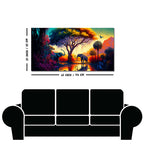 African Tropical Jungle View Canvas Wall Painting