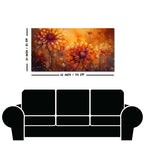 Ornate Flower Art Premium Canvas Wall Painting
