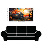 Beautiful Train View Premium Canvas Wall Painting