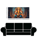 Premium Lord Ganesha Statue Canvas Wall Painting