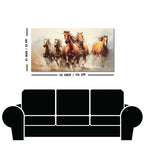 Premium Painting of Running Horse Canvas Wall Painting
