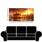 Famous Holy Golden Temple At Sunset View Canvas Wall Painting