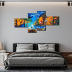 Beautiful Scenery of Couple Dating Canvas Painting