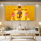 Premanand Ji Maharaj Spiritual Blessing Canvas Wall Paniting