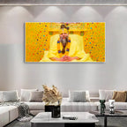 Premanand Ji Maharaj Divine Smile Spiritual Canvas Wall Paniting