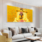 Premanand Ji Maharaj Divine Smile Spiritual Canvas Wall Paniting
