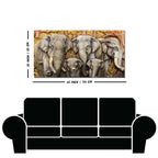 Beautiful Elephant Native Thai style Molding art wall Painting
