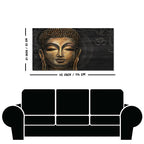 Premium Wall Painting of Gautam Buddha, Stylized Bodhi tree with OM