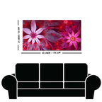 Premium Wall Painting of Exotic looking Flowers with Natural 3D Leaves