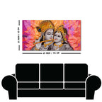 Divine Radha Krishna Canvas Wall Painting