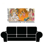 Beautiful Radha Krishna Canvas Big Wall Painting Wall Art