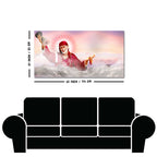 Big Size Devotional Sai Baba Wall Painting