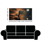 Amazing Tree Under the Moonlight Premium Painting