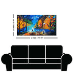 Beautiful Scenery of Couple Dating Canvas Wooden Wall Painting