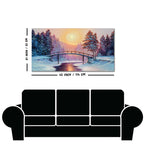 Premium Wall Painting of Winter Landscape with the River