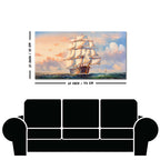 Amazing Sailing Ship Wall Painting