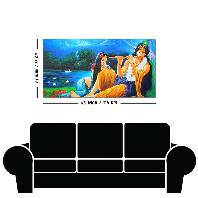 Radha Krishna Painting Canvas Big Wall Painting Wall Art
