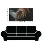 Premium Wall Painting of Cat Walking in Dark Forest