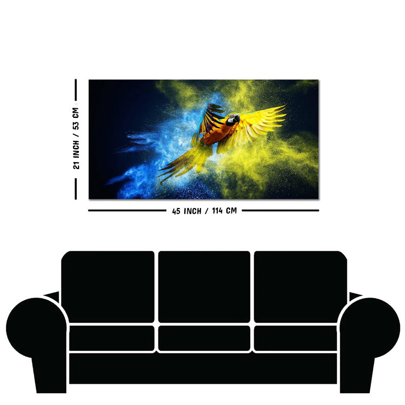 Flying Parrot Premium Canvas Wall Painting