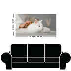 Premium Wall Painting of Cute White Bunny