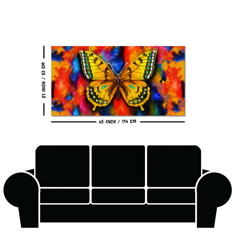 Beautiful Premium Canvas Wall Painting of Tiger Butterfly
