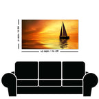 Sailing in Sunset Canvas Wall Painting