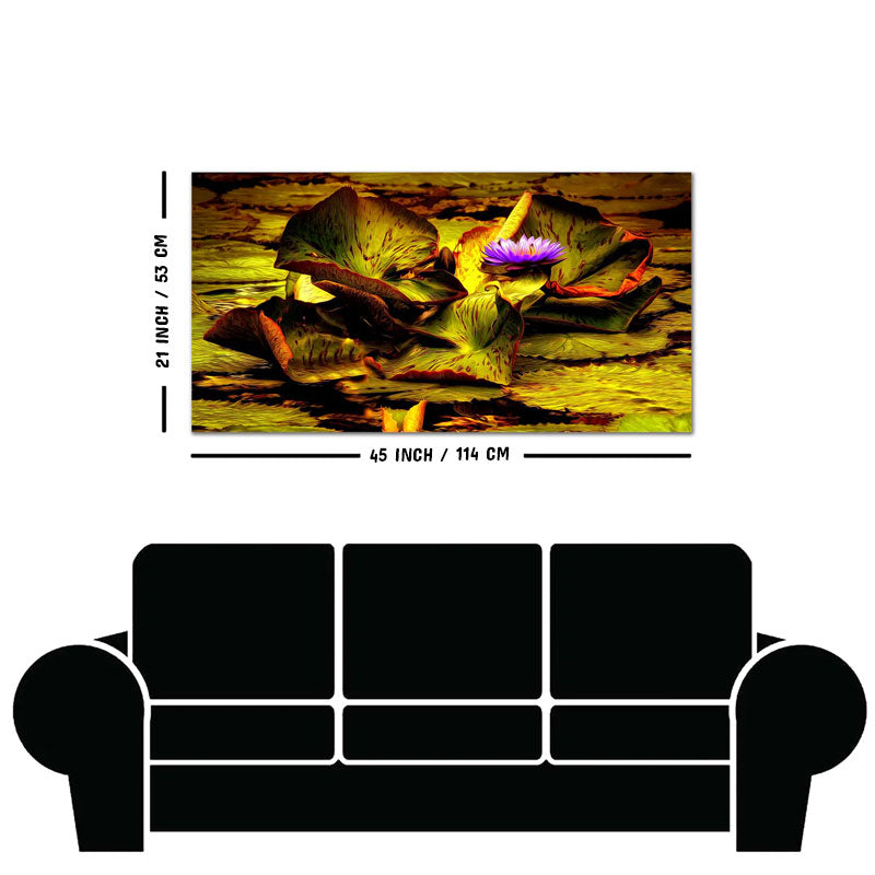 Beautiful Lotus Flower Premium Canvas Wall Painting