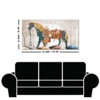 Classic Premium Quality Wall Painting of Patterned Horse