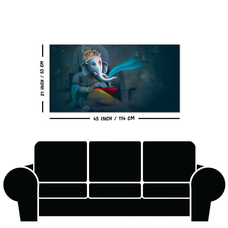 Shri Ganpati Ganesha Canvas Wall Painting