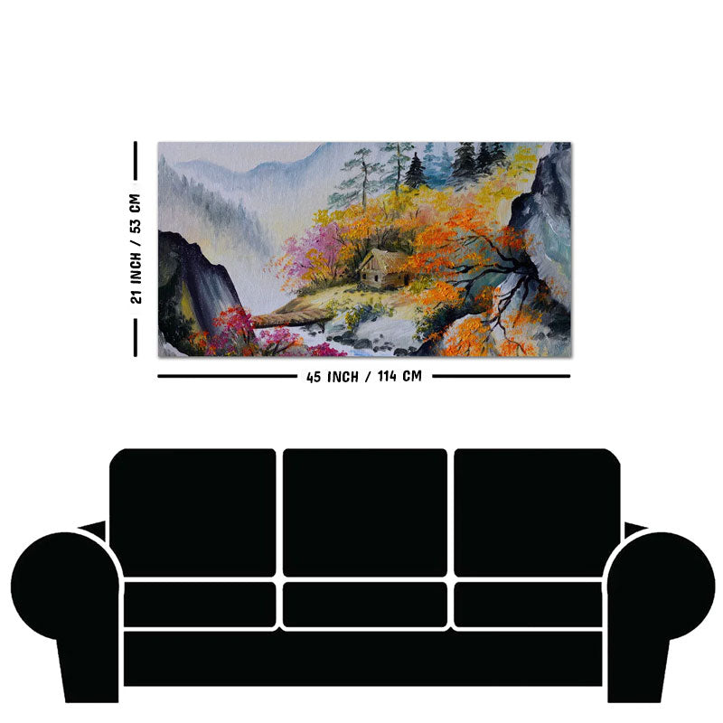 Amazing View Premium Canvas Abstract Wall Painting
