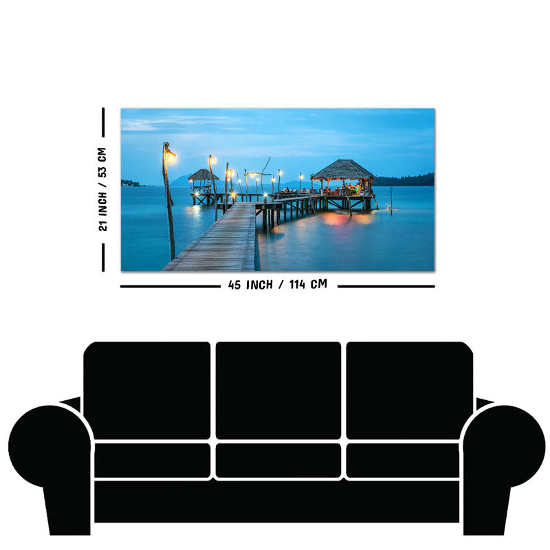 Premium Canvas Wall Painting of Tropical Resort in Thailand