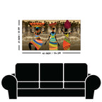 Premium Canvas Wall Painting of African Warli Art