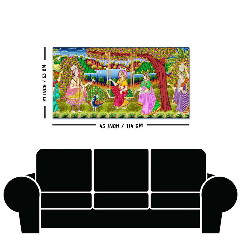 Premium Canvas Painting of Indian Holy Place Mathura Vrindavan
