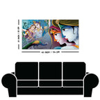 Premium Canvas Wall Painting of Indian God Radha Krishna
