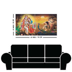 Canvas Wall Painting of Radhe Shyam in Forest