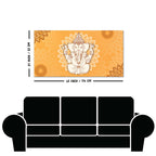 Auspicious Lord Ganesh Canvas Wall Painting