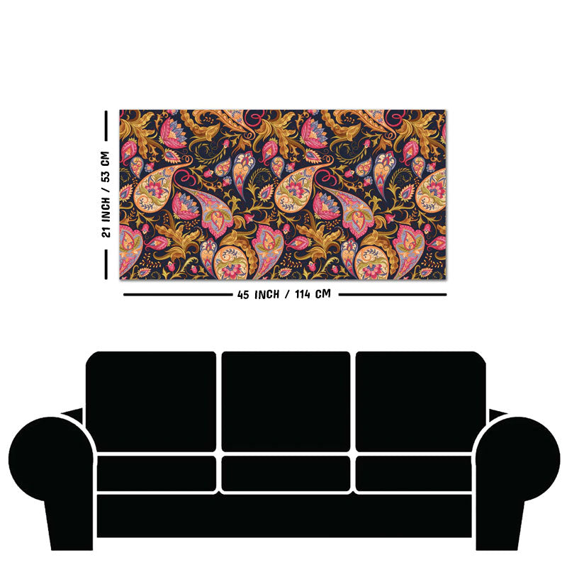 Paisley Art Pattern Canvas Wall Painting